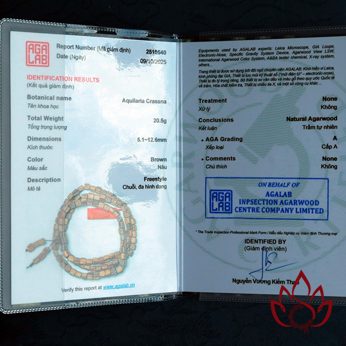 Vòng Trầm Hương 108 Hạt | 7 Ly | Trầm Kiến Tự Nhiên